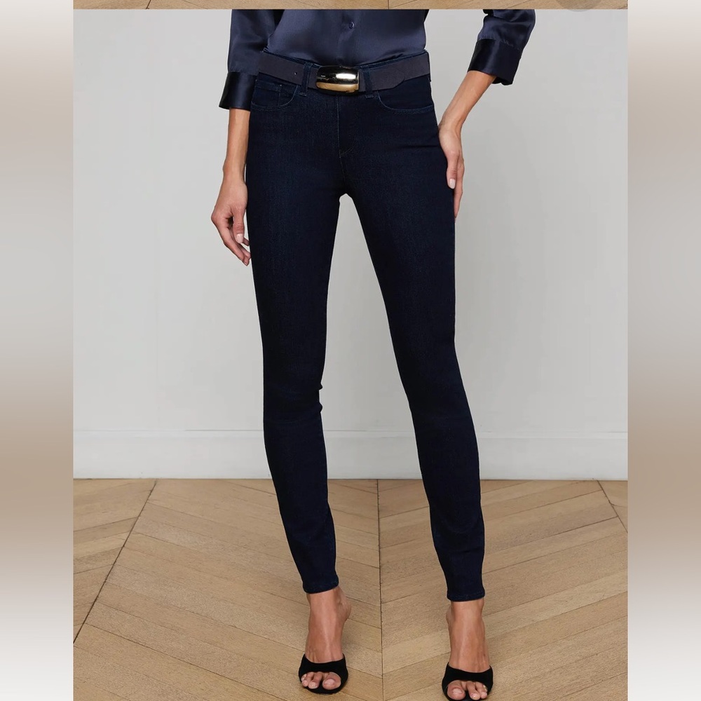 L’Agence Marguerite Dark Blue Skinny Jeans